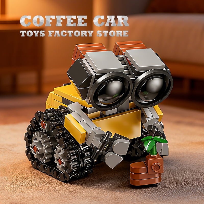 Image of Space Mini Robot MOC Building Bricks Toys 217Pcs Tracked Bot Model Classic Movie Sci-Fi Blocks Dolls