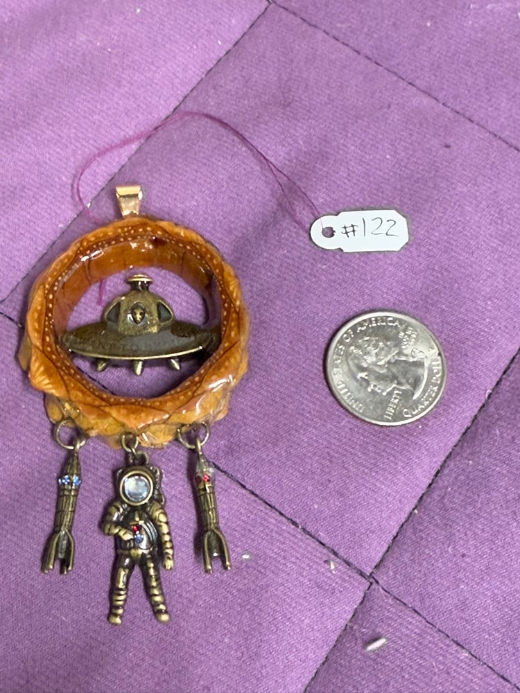 Image of UFO Pinecone Charm | PNW Handcrafted Art | #122