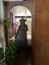 early 70s indian gauze poet sleeve dress