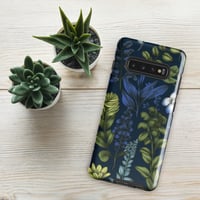 Image 6 of Art Nouveau Inspired Blue Boho Floral Tough case for Samsung®