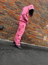 Image 1 of PINK RHINESTONE KW TRACKSUIT