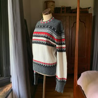 Image 5 of Orlon Campus Fair Isle Sweater Medium