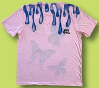 Image 2 of “FLUTTERBY” HAND PAINTED T-SHIRT XL