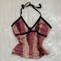 paisley halter top