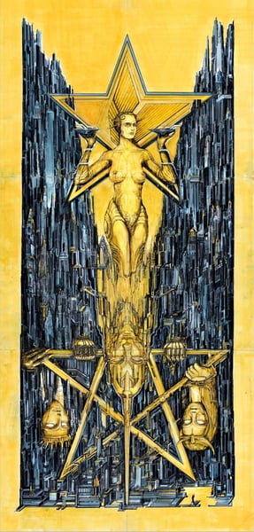 Image of IMPERIAL TRIUMPHANT 'GOLDSTAR' POSTER PRINT