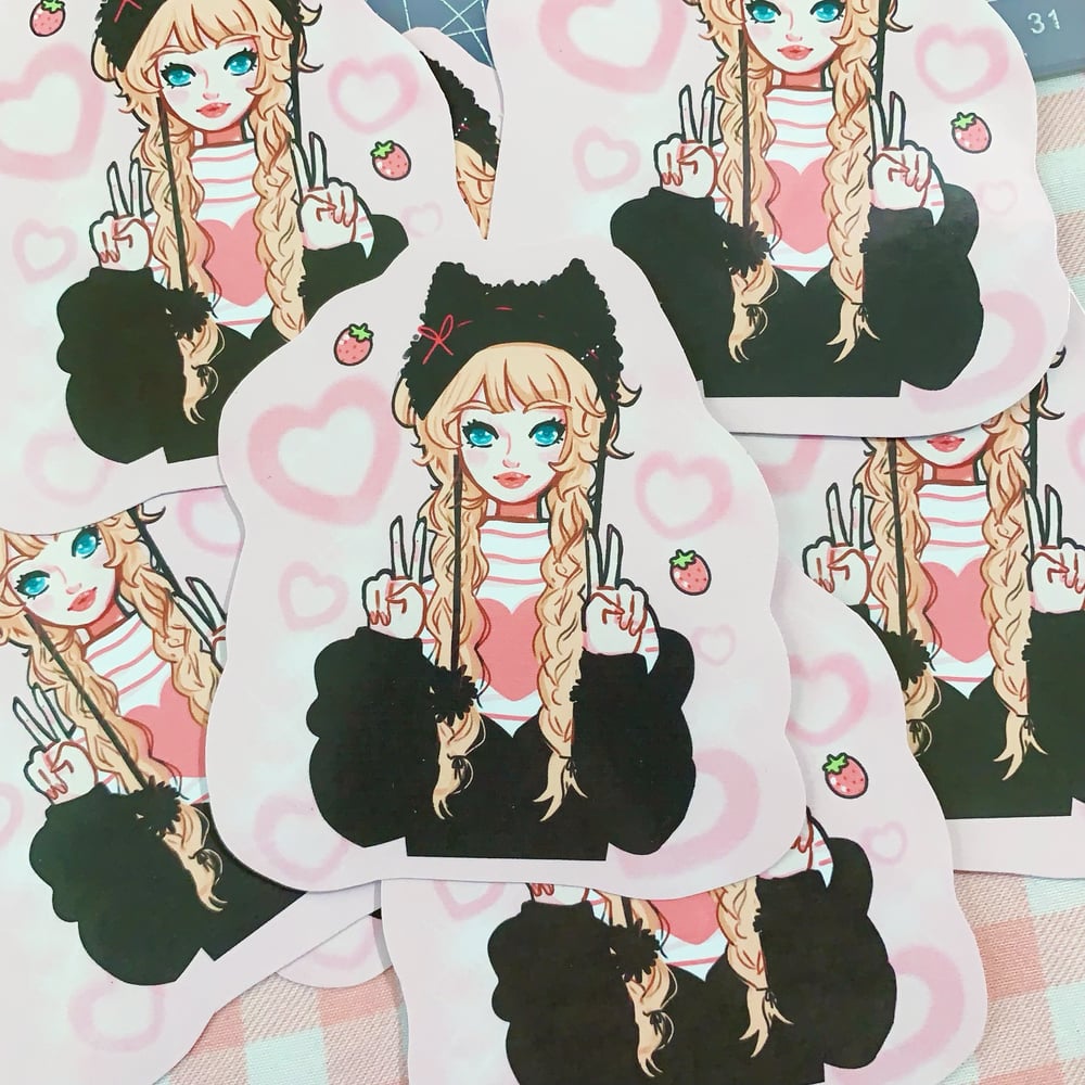 Image of Cat Style Vinyl Sticker 🐈‍⬛