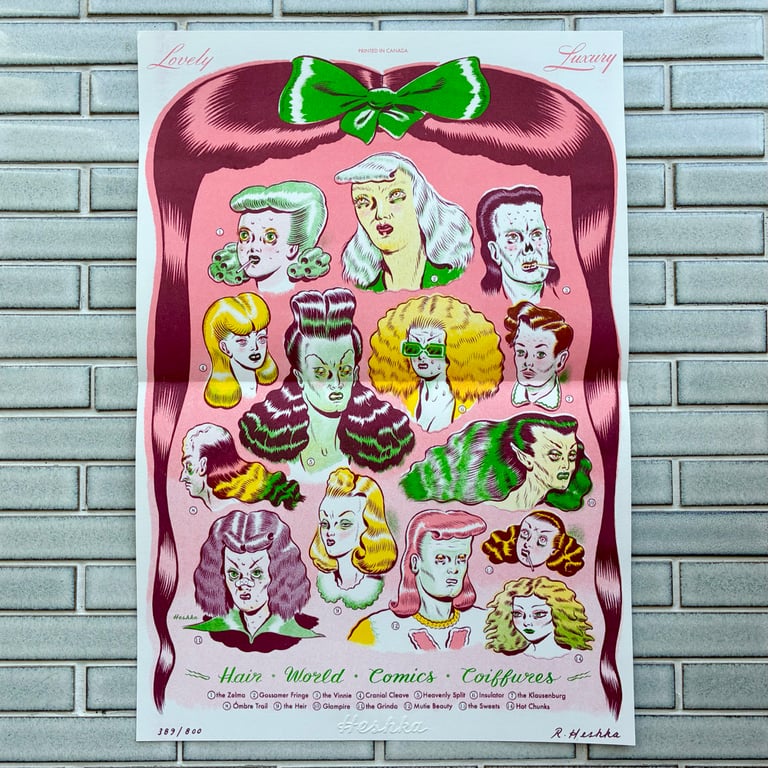 Hair World Comics by Ryan Heshka - DELUXE LTD ED/SIGNED & #'D Image 5