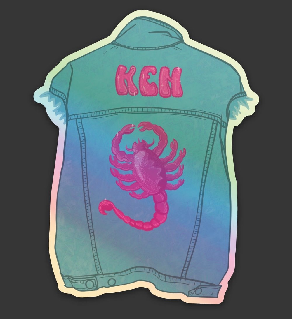 Image of Ken “Drive” Jacket Holographic Sticker