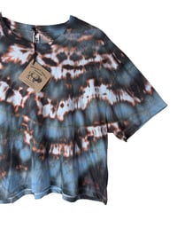 Image 2 of L Crop Tee in Ember Ice Dye #4