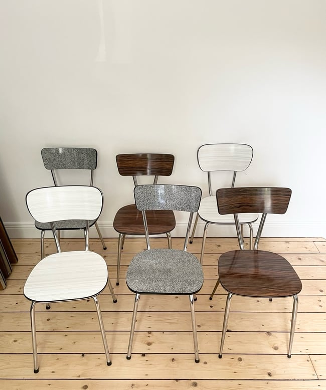 Set of  Retro Formica Chairs