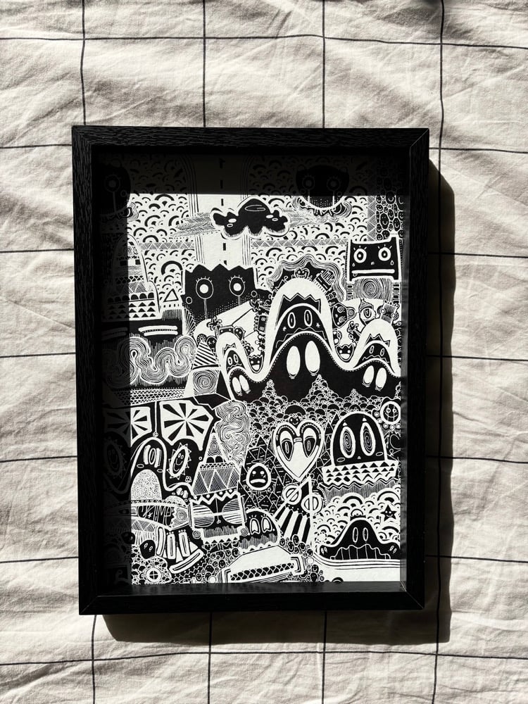 Image of Print en Sérigraphie - White Paradise
