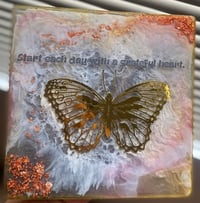 Image 2 of butterfly wall art with affirmation 