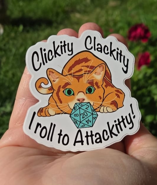 Image of Attack-kitty Sticker
