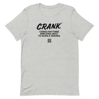 Image 2 of LOVEDCGOGO "C.R.A.N.K - Congo Rhythms Amplified Next to Kicks & Snares" Light Unisex Tee 