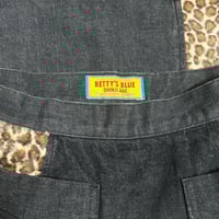 Image 4 of Betty's Blue leopard print denim skirt