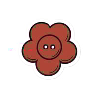 Image 6 of Die-cut sticker flower button 