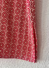 RED BRODERIE ANGLAISE SHORT KAFTAN