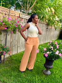 Image 3 of Wide Leg Pant w/Front Button