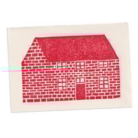 Image 1 of a berkshire house linocut