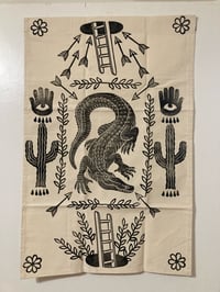 Image 1 of 'Heaven And Hell' Blockprinted Wall Banner