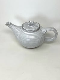 Image 3 of Small Tea Pot White Organic Glaze