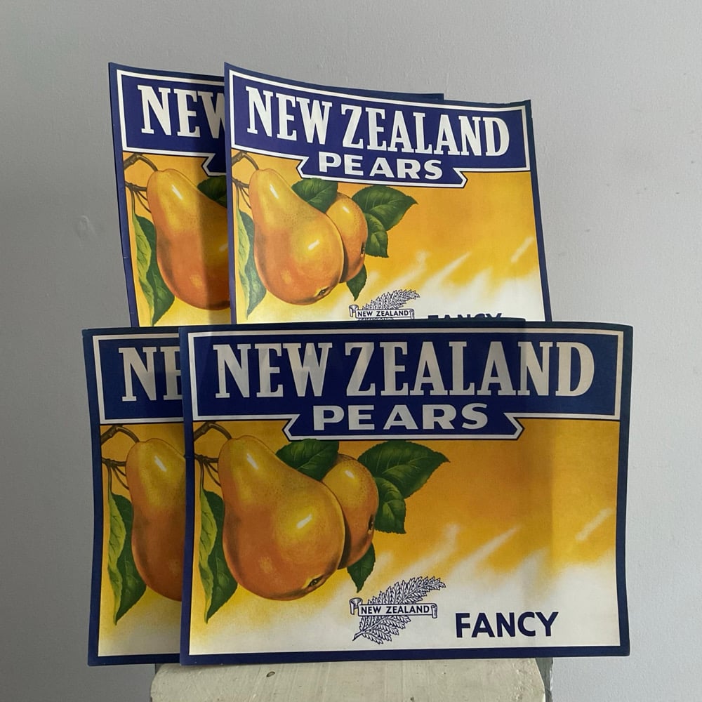Image of 4 New Zealand Pear Labels 