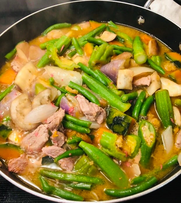Image of Pinakbet Kapampangan includes rice and drink with free delivery.