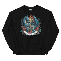 Image 2 of Dragon Fire old school Unisex Sweatshirt