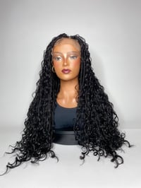 Image 2 of  Kehlani| 30” BLACK BOHO BRAIDED FULL LACE WIG