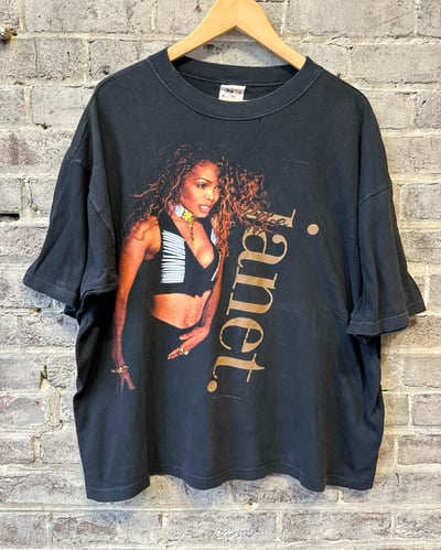 Image of 1993 VINTAGE “JANET JACKSON - JANET. WORLD TOUR ‘93-94” CONCERT TEE, SIZE: XL