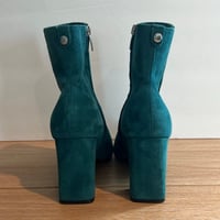 Image 5 of NINE WEST Elegant Pointed Toe Teal Suede Ankle Boots