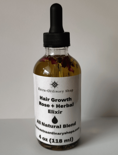 Image of Hair Growth Rose + Herbal Elixir (All Natural Blend) 4 fl oz
