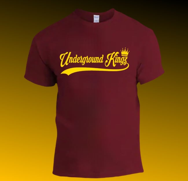 "Underground Kingz" UGK T-Shirt Tee MEN's (BURGANDY) fx