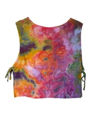 Image 5 of S 100% Cotton Woven Side-Tie Top in Euphoria Watercolor Ice Dye