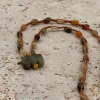 Image 1 of Green Jasper Bat Necklace