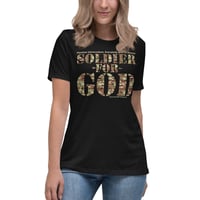 Image 6 of Soldier For God Dark Women's Relaxed T-Shirt