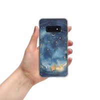 Image 8 of Celestial Constellation Night Sky Stars and Clouds Painting Clear Case for Samsung®