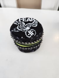 Image 5 of Punk rock circle pouch with studs | Blitz | Fear | Misfits