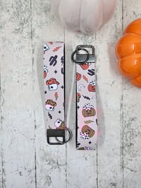 Image 2 of Cowboy Pumpkins Wristlet Keychain