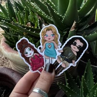 Pop girlie angel stickers