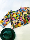 Ready Made Colour Dreams Cropped 3/4 Sleeve Smock Top with free postage 