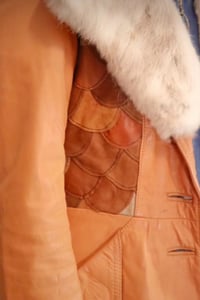Image 6 of Vintage Leather Patchwork Jacket Xs/S