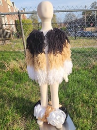 Image 3 of Shaggy Jacket, Tutu Socks, & Crochet Headband