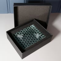 Image 5 of Bees and Honeycomb Glass Block