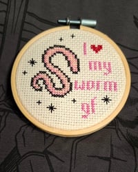 Image 2 of Worm Girlfriend | Cross Stitch