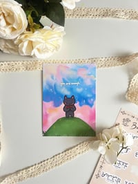 Image 1 of ‘You Are Enough’ Cat Art Print