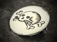 Image 2 of Silver Skull Badge