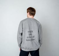 Image 1 of „Day Off“ Crewneck grey unisex