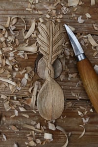 Image 2 of Oak leaf eating spoon