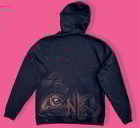 Image 2 of “LOVE” CUSTOM BLEACH PAINTED PULLOVER LARGE